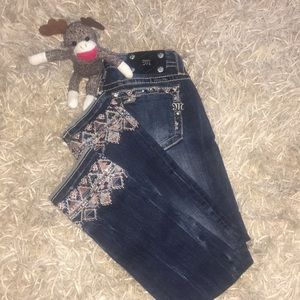 Miss Me Signature Cuffed Skinny Jeans